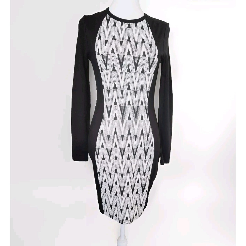 H&M Divided Women's Midi Dress Size 8 Long Sleeve Dress